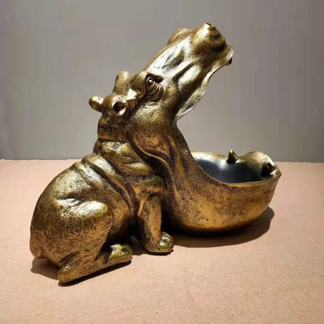 Dekorative Tischvase Nilpferd