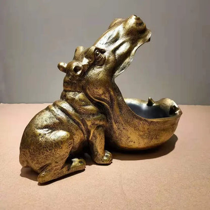 Dekorative Tischvase Nilpferd