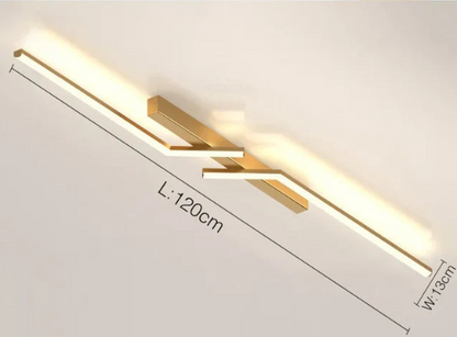 Moderne LED-Streifen-Wandleuchte