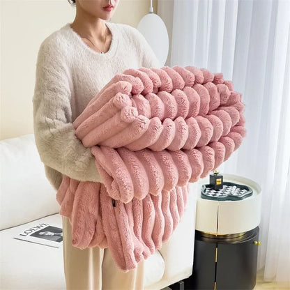 Luxuriöse Kuscheldecke aus Blasensamt