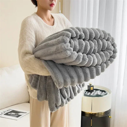 Luxuriöse Kuscheldecke aus Blasensamt