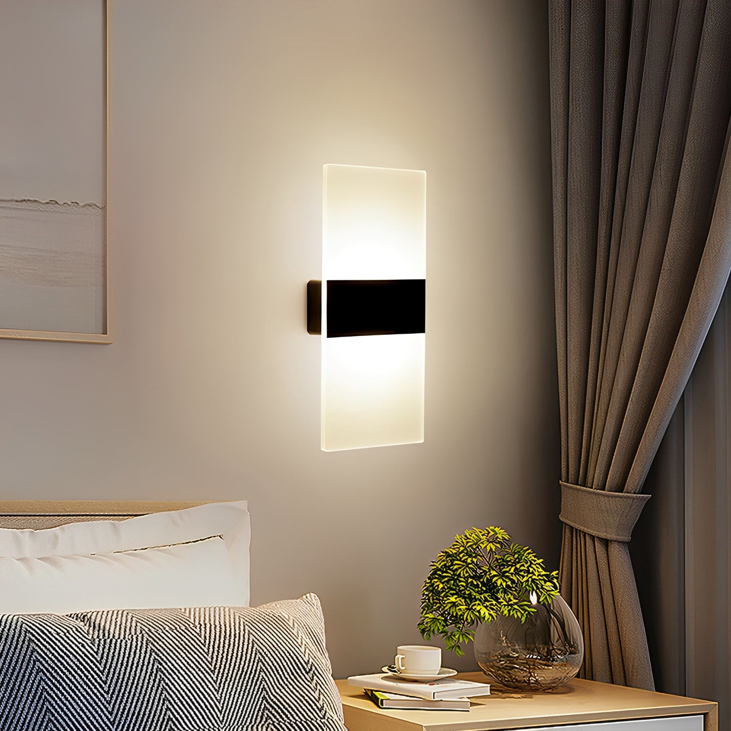 Darren - Wandleuchte mit Bewegungssensor: Elegantes Design mit moderner Funktion