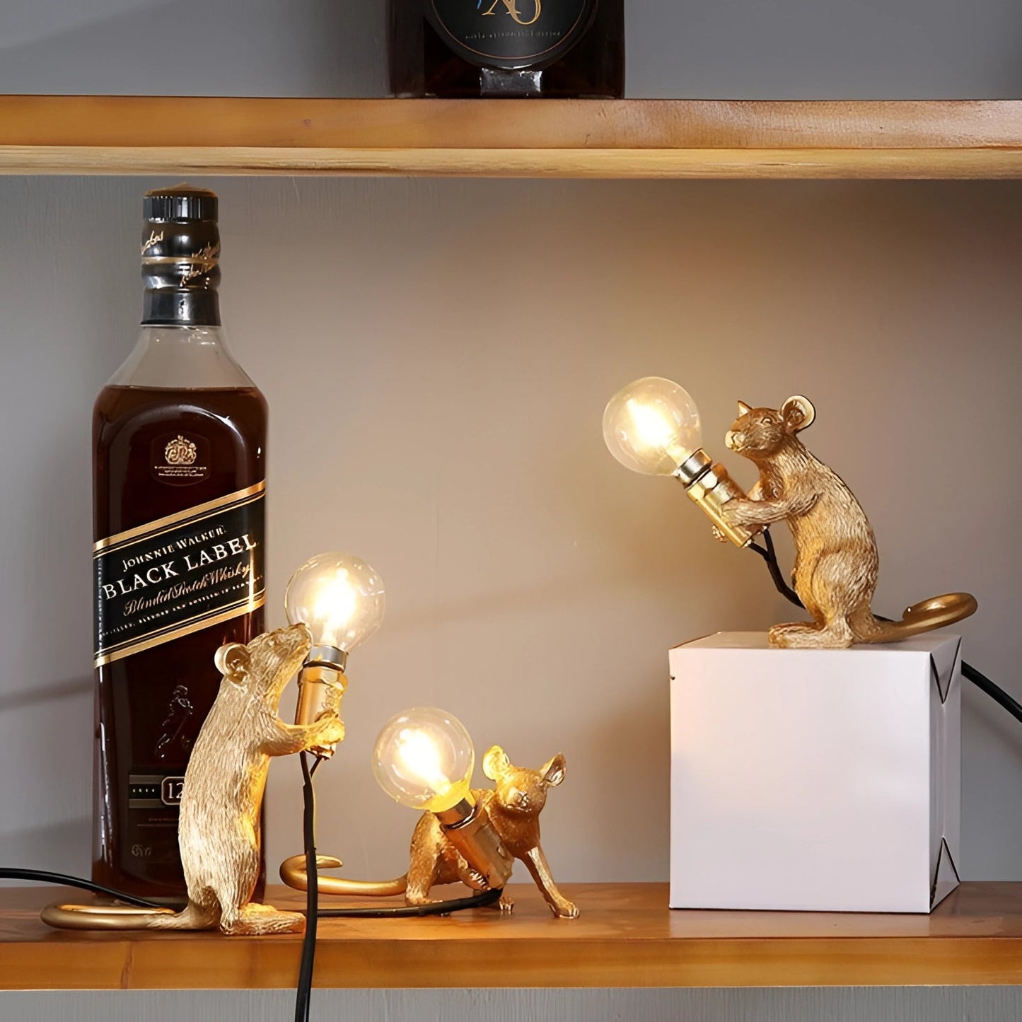 Nilla – Kreative Mini-Mauslampe aus Kunstharz im Nordic-Stil