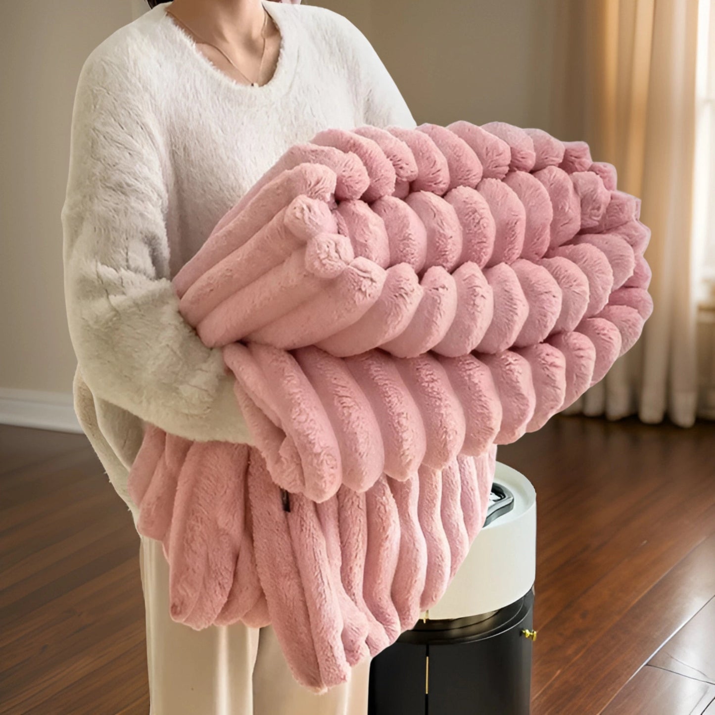 Nuvira – Flauschige Luxusdecke mit Hasenfell-Haptik