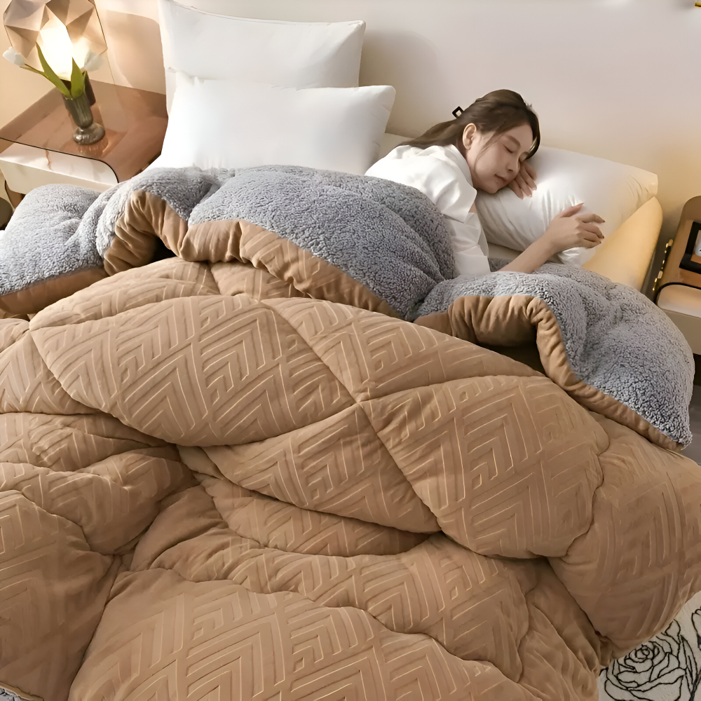 FluffLux – Maschinenwaschbare Fleece Bettdecke