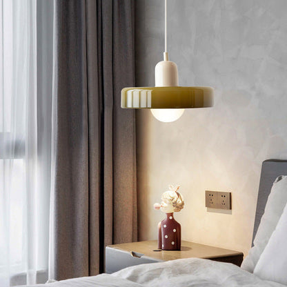 Bunte LED-Glas-Pendelleuchte