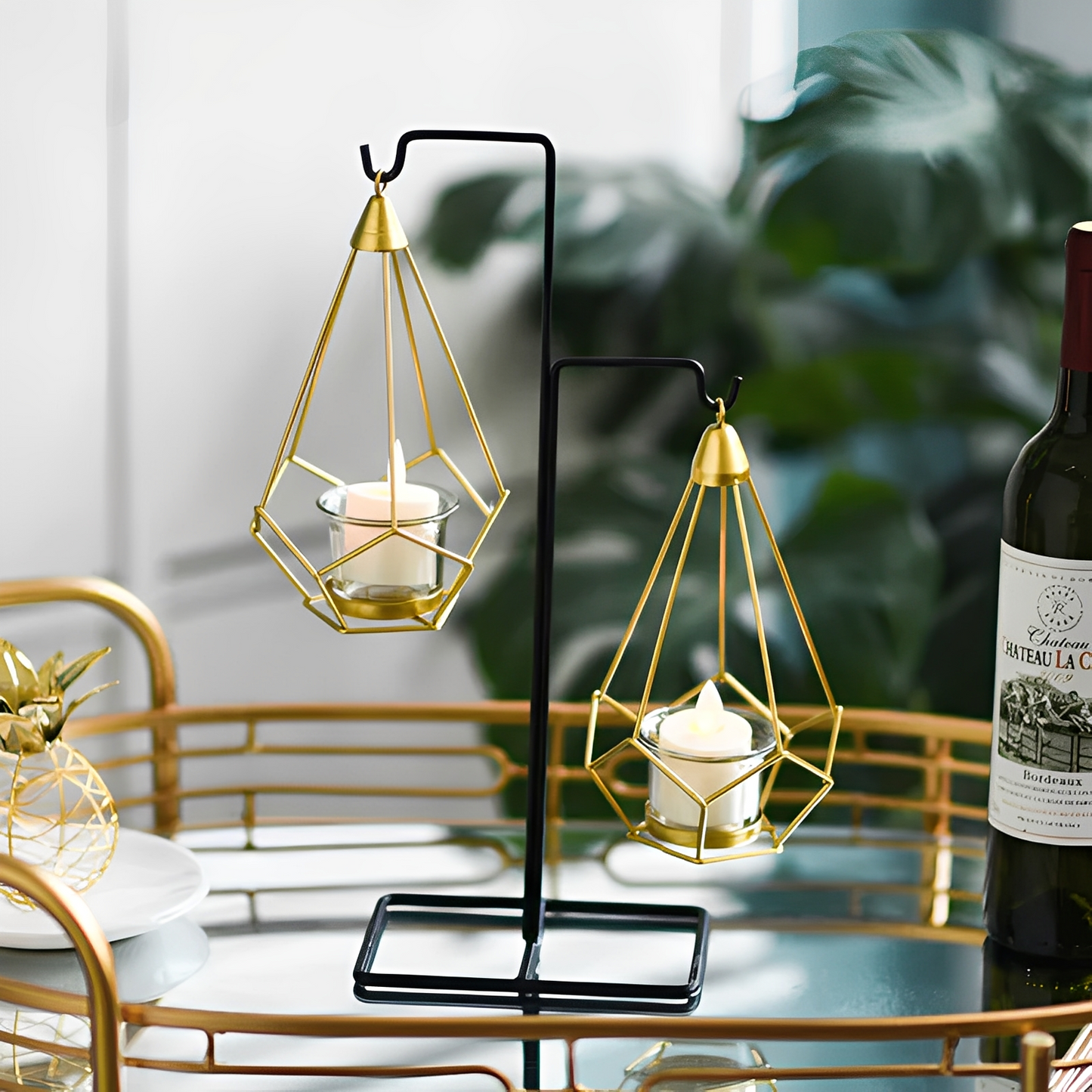 Julian – Hängender Diamant Teelichthalter