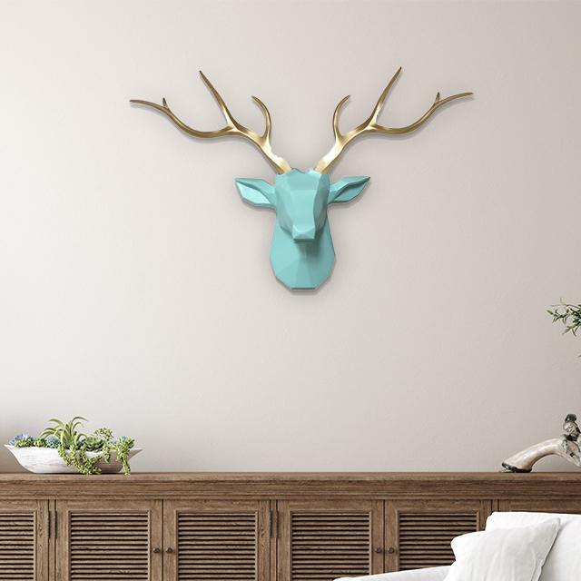 3D Löwenkopf-Wandhaken im modernen Safari-Stil