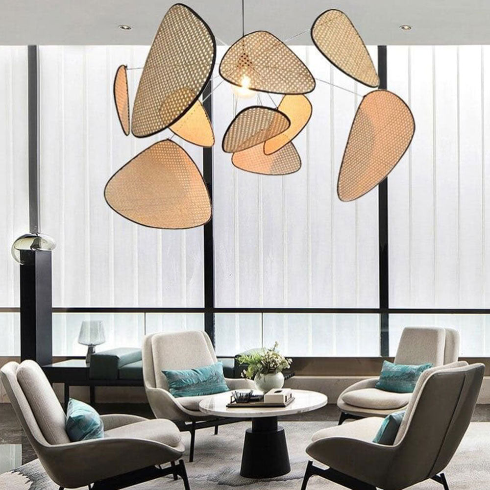 Ranya – Moderne Rattan Pendelleuchte