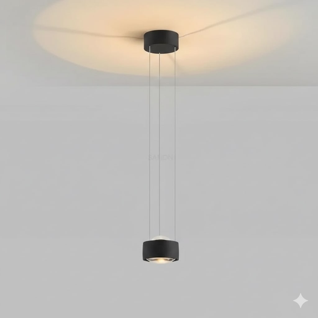 Minimalistische Kugelpendelleuchte