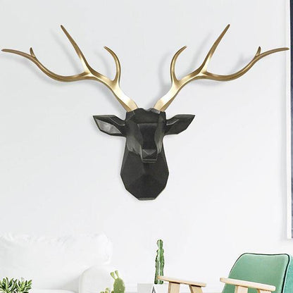 3D Löwenkopf-Wandhaken im modernen Safari-Stil