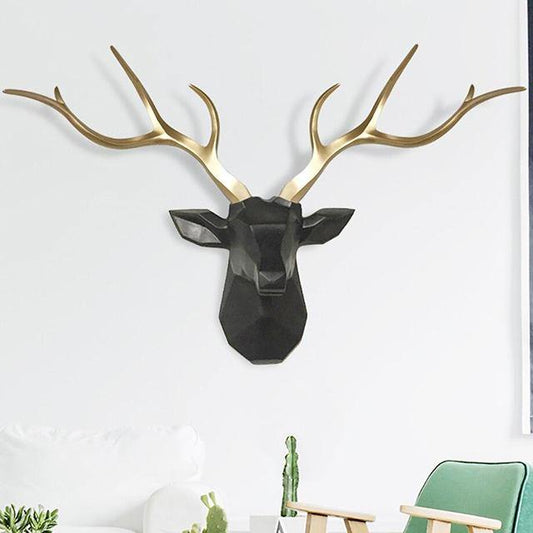 3D Löwenkopf-Wandhaken im modernen Safari-Stil