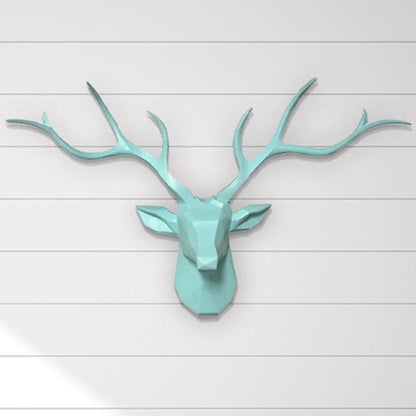 3D Löwenkopf-Wandhaken im modernen Safari-Stil