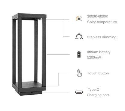 TouchLite – Kabellose LED-Tischlampe mit Sensorsteuerung