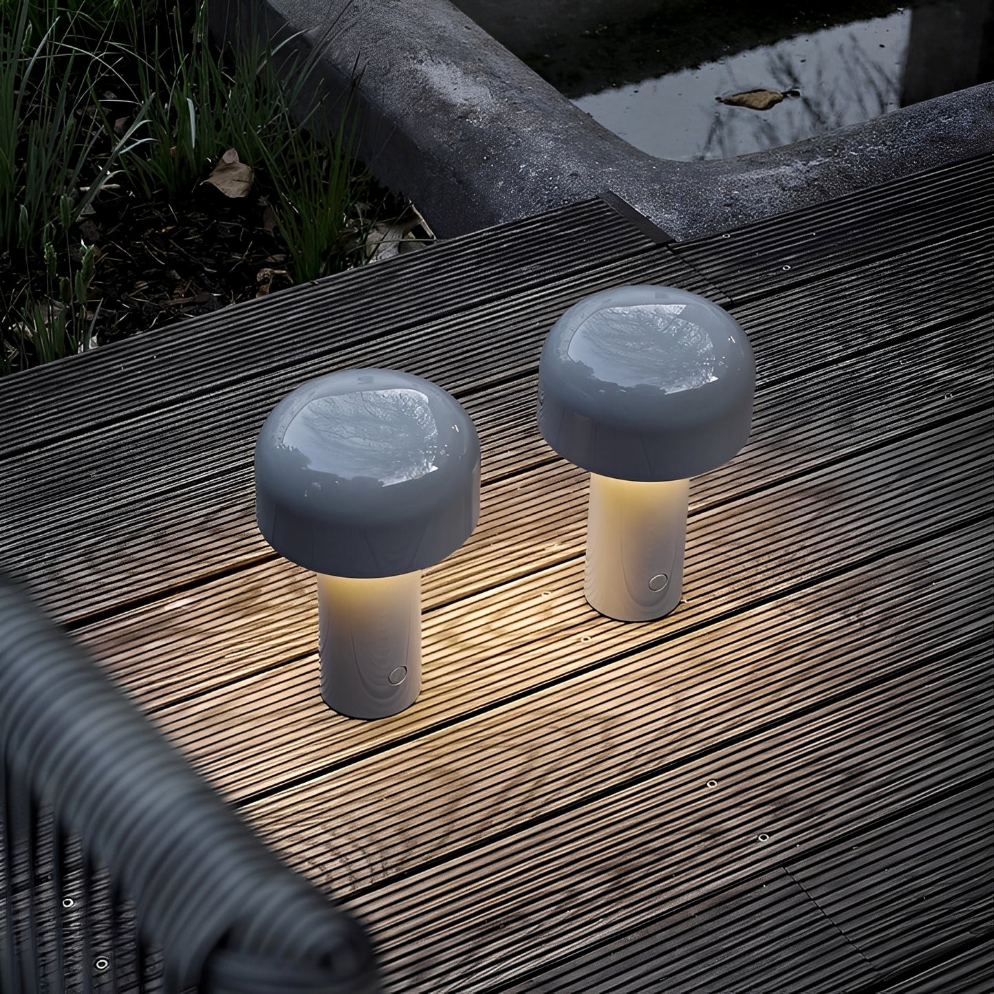 Ayla – LED-Pilz-Tischlampe