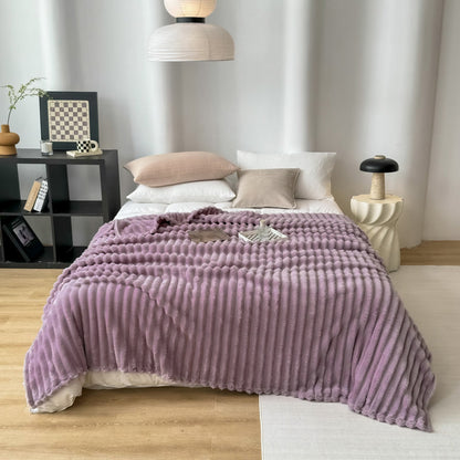 Luxuriöse Gewichtsdecke aus Samt für Sofa und Bett