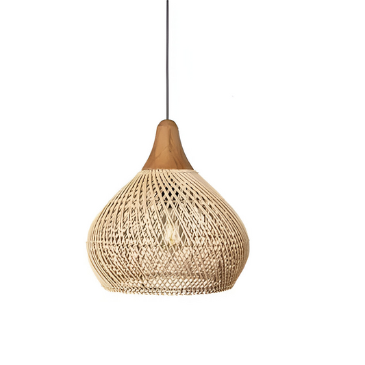 Yuji – Boho Rattan Hängeleuchte