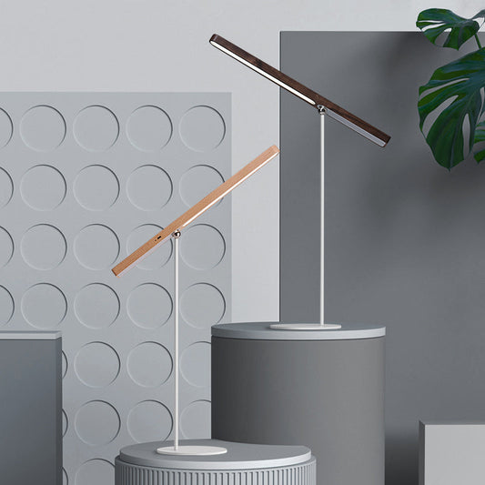 Kylie – Elegante LED-Tischlampe aus Holz mit Dimmer