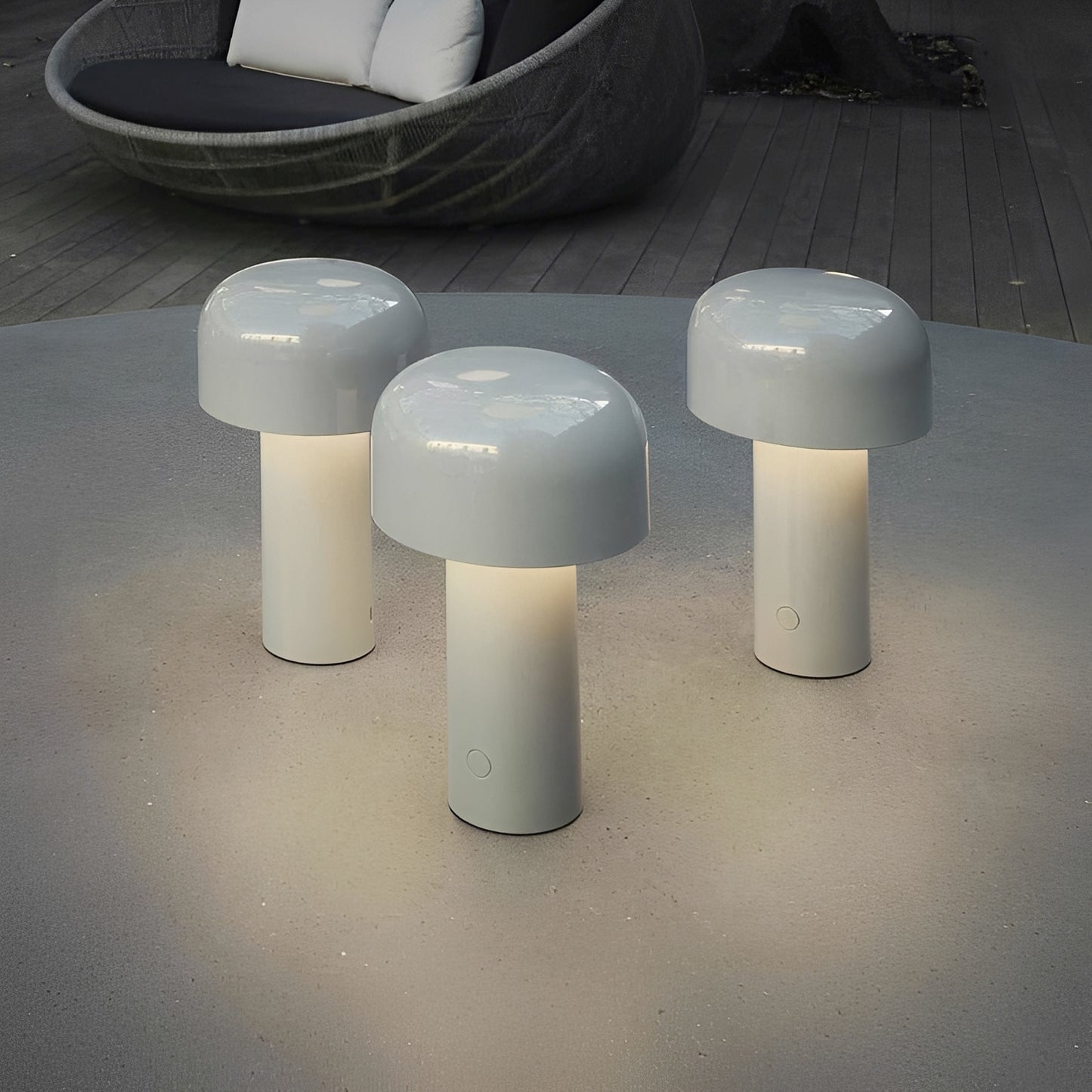 Ayla – LED-Pilz-Tischlampe