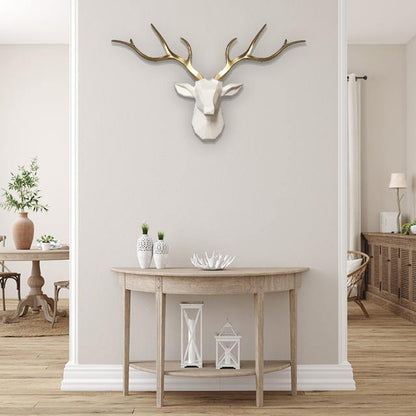 3D Löwenkopf-Wandhaken im modernen Safari-Stil