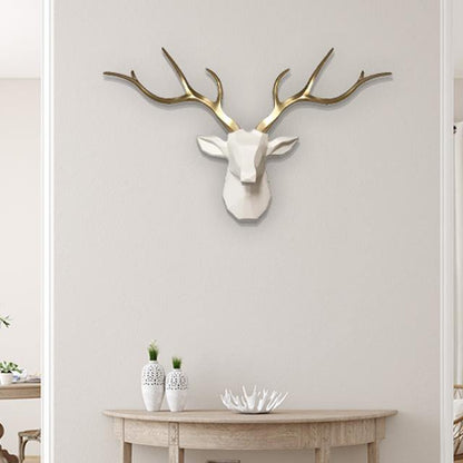 3D Löwenkopf-Wandhaken im modernen Safari-Stil
