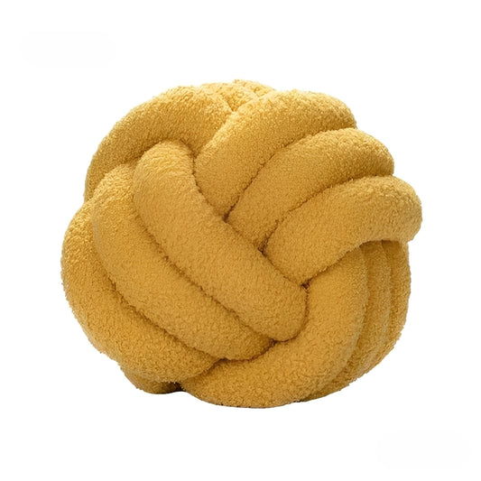 Junji – Nordisches Kugel-Knoten-Kissen aus Lammwolle