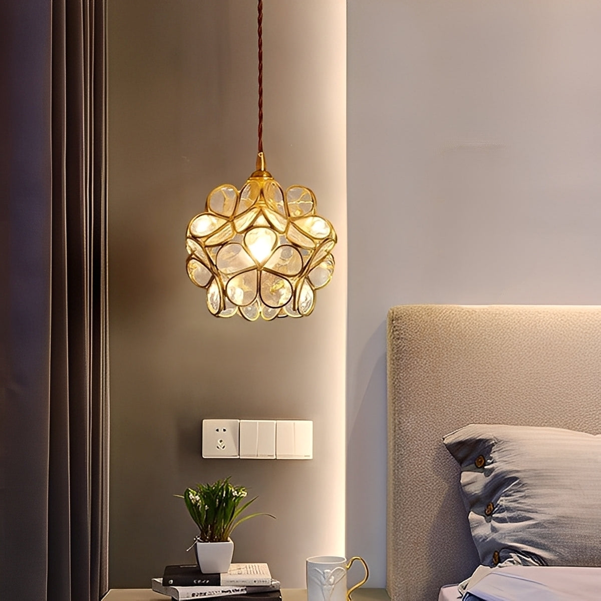 Floyem – Europäische Blumen-Hängeleuchte