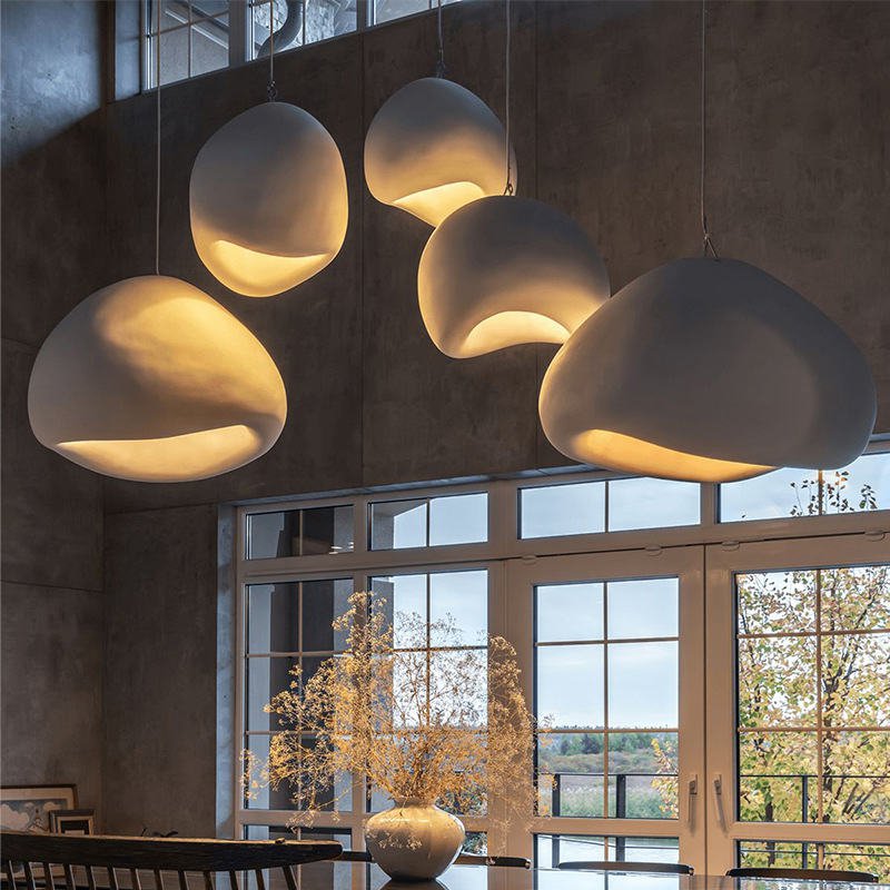 WabiGlow – Japanische Hängelampe im minimalistischen Wabi-Sabi Stil