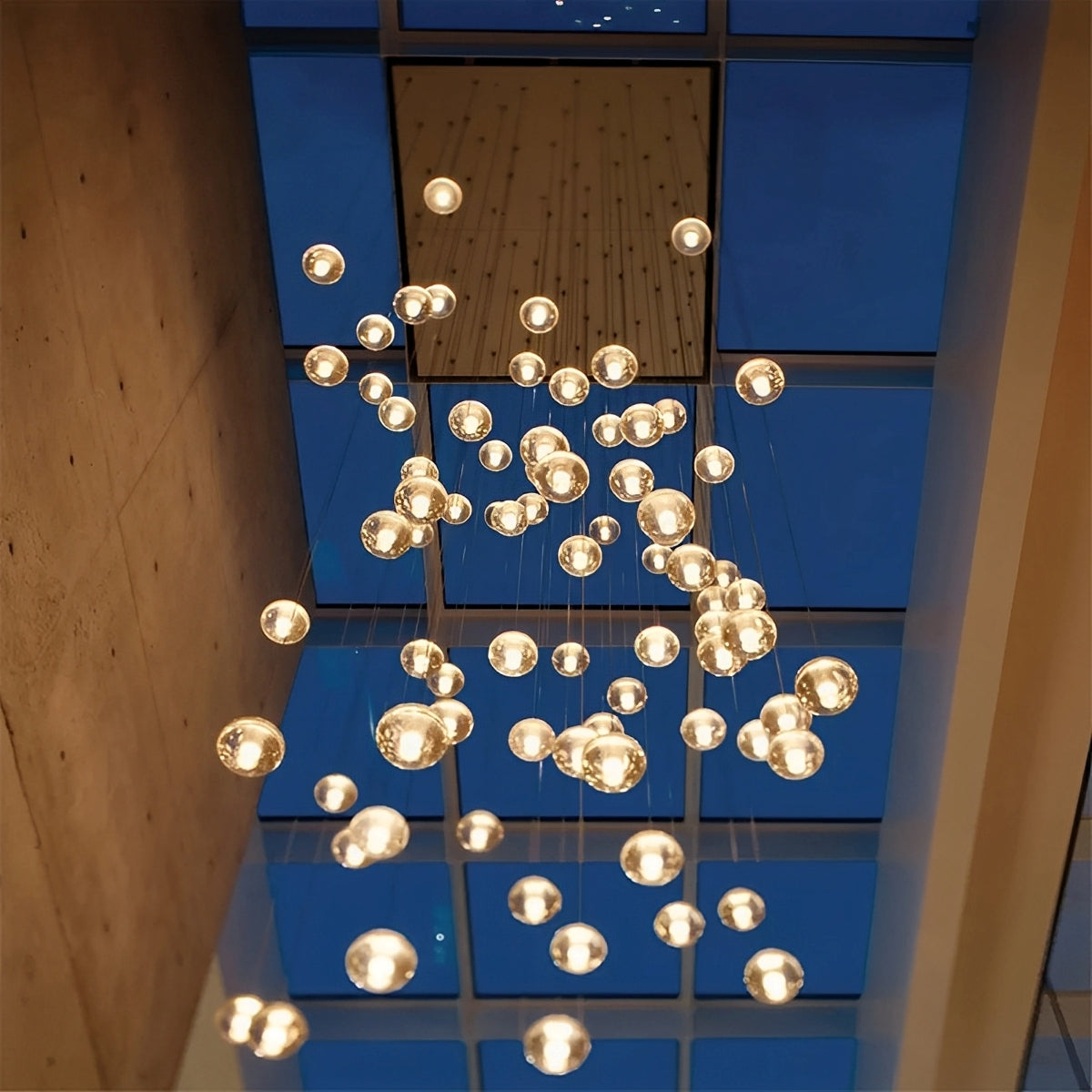 Estelle – Kristall-Deckenleuchte im Meteorregen-Design