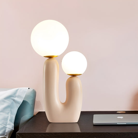 Elena – Designer Tischlampe mit Doppelleuchte