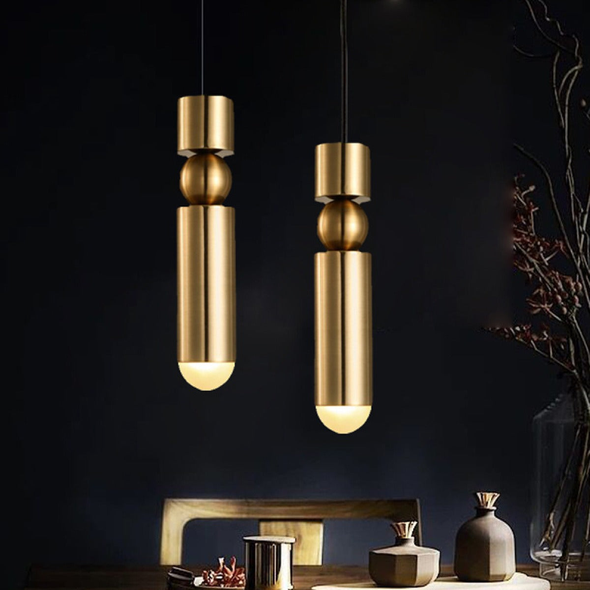 Aurea – Elegante Goldene LED-Hängelampe