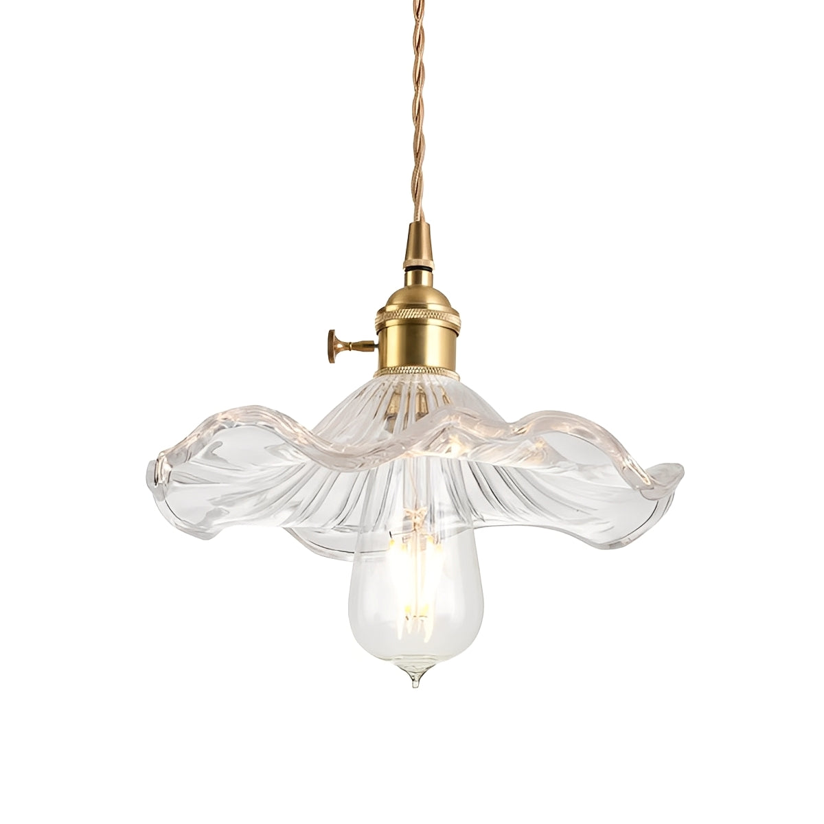 Noelle – Retro Glas-Hängeleuchte