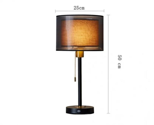 Lumis – Tischlampe mit Doppellampenschirm