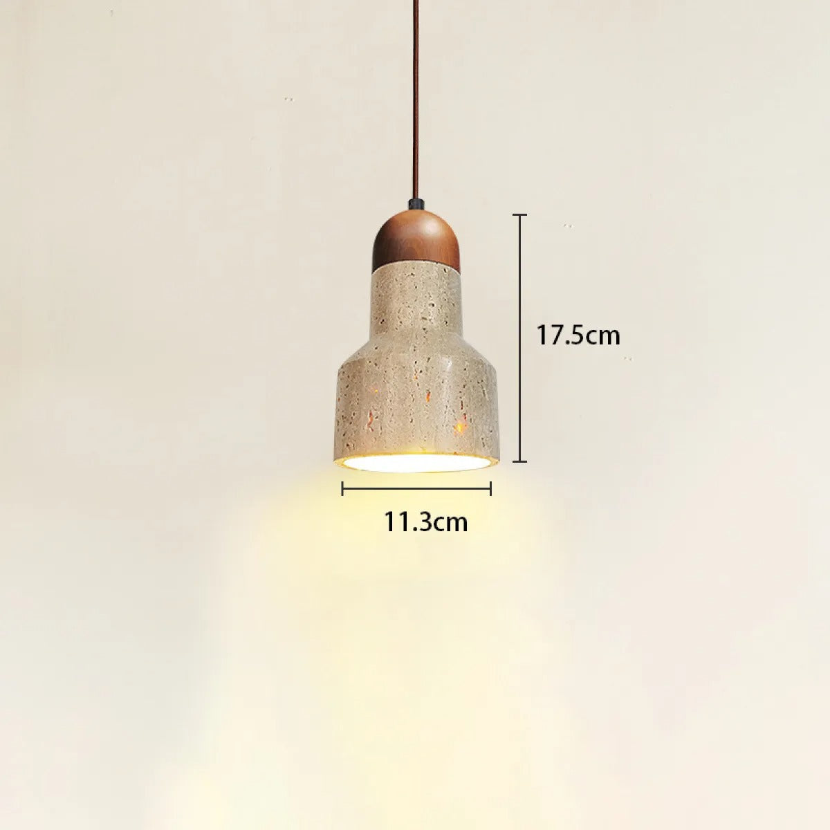 Tommy – Wabi Sabi Pendelleuchte aus Marmor