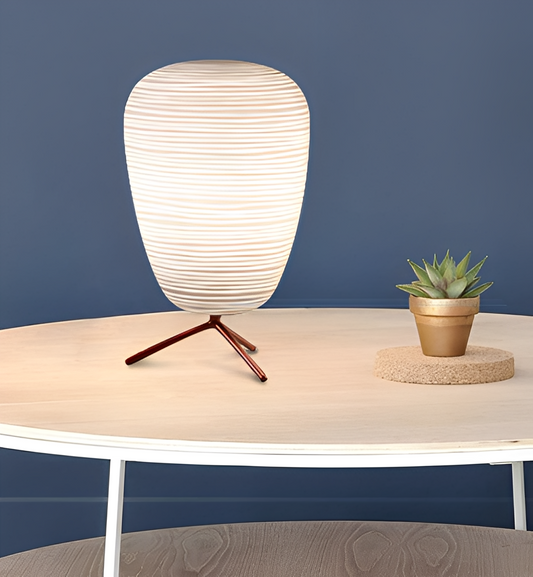 Leona – Moderne Glas Nachttischlampe