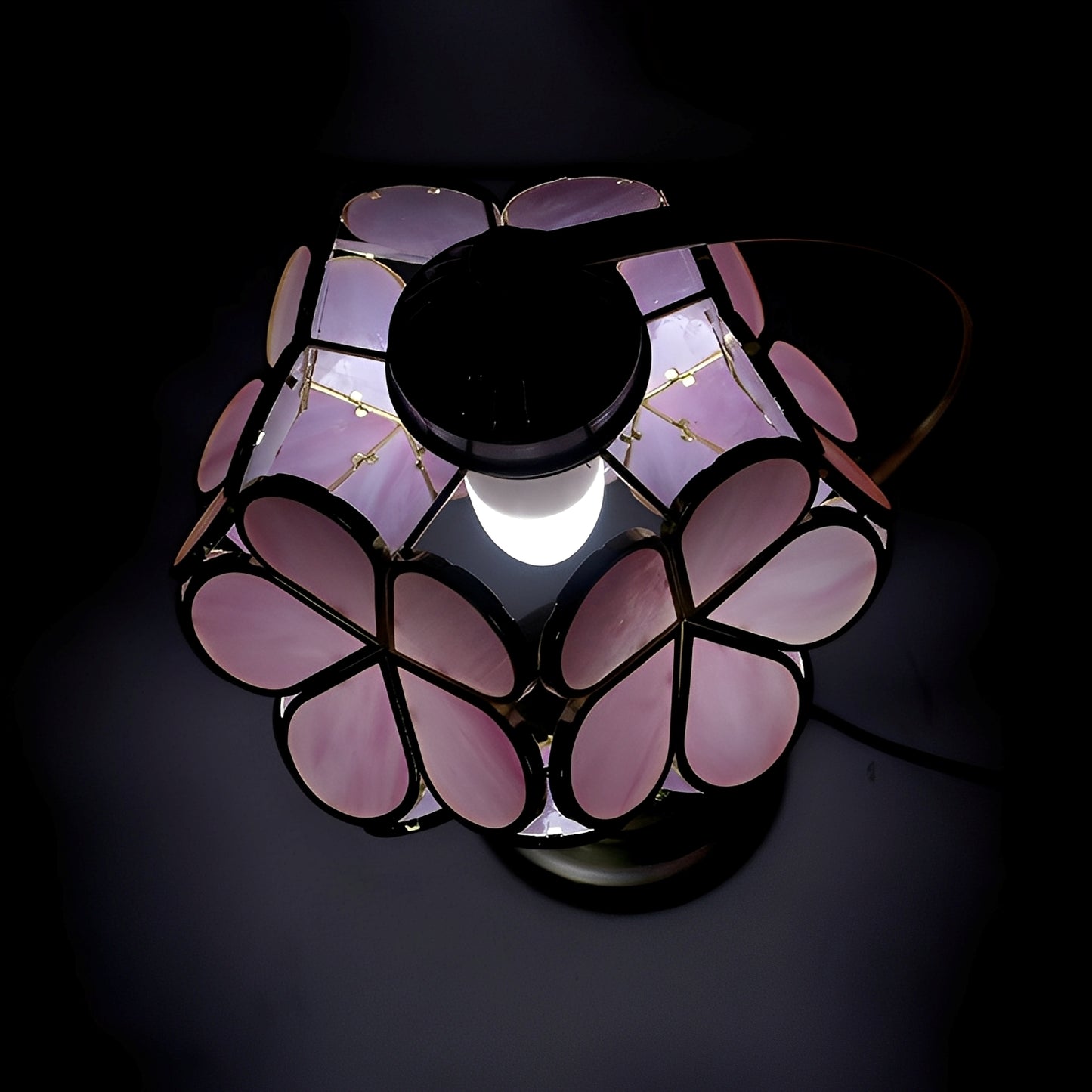 Claudia – Tiffany Glas Schreibtischlampe