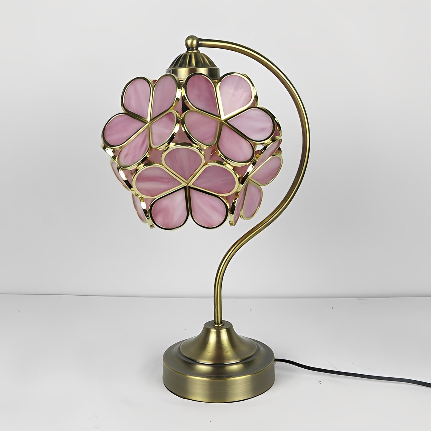 Claudia – Tiffany Glas Schreibtischlampe