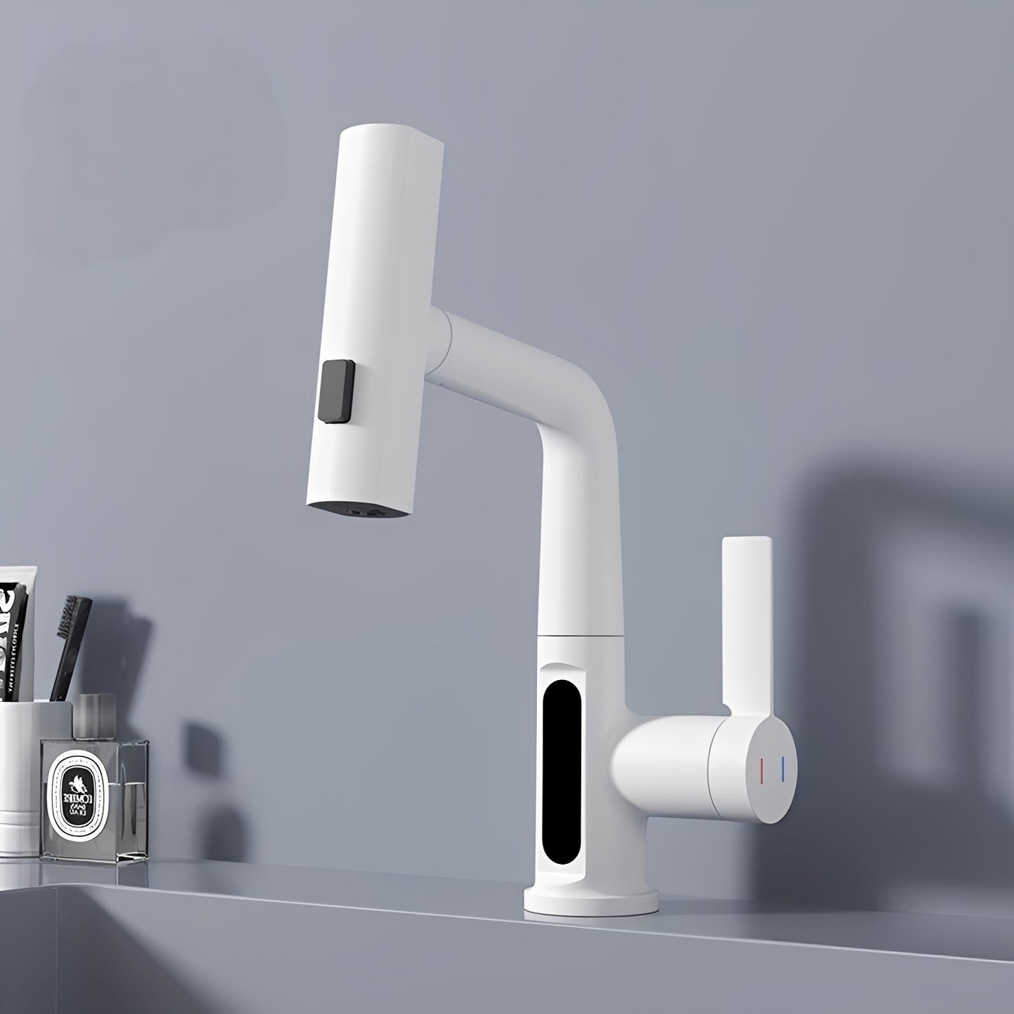 Kaito – Drehbarer Ausziehbarer Waschbeckenhahn