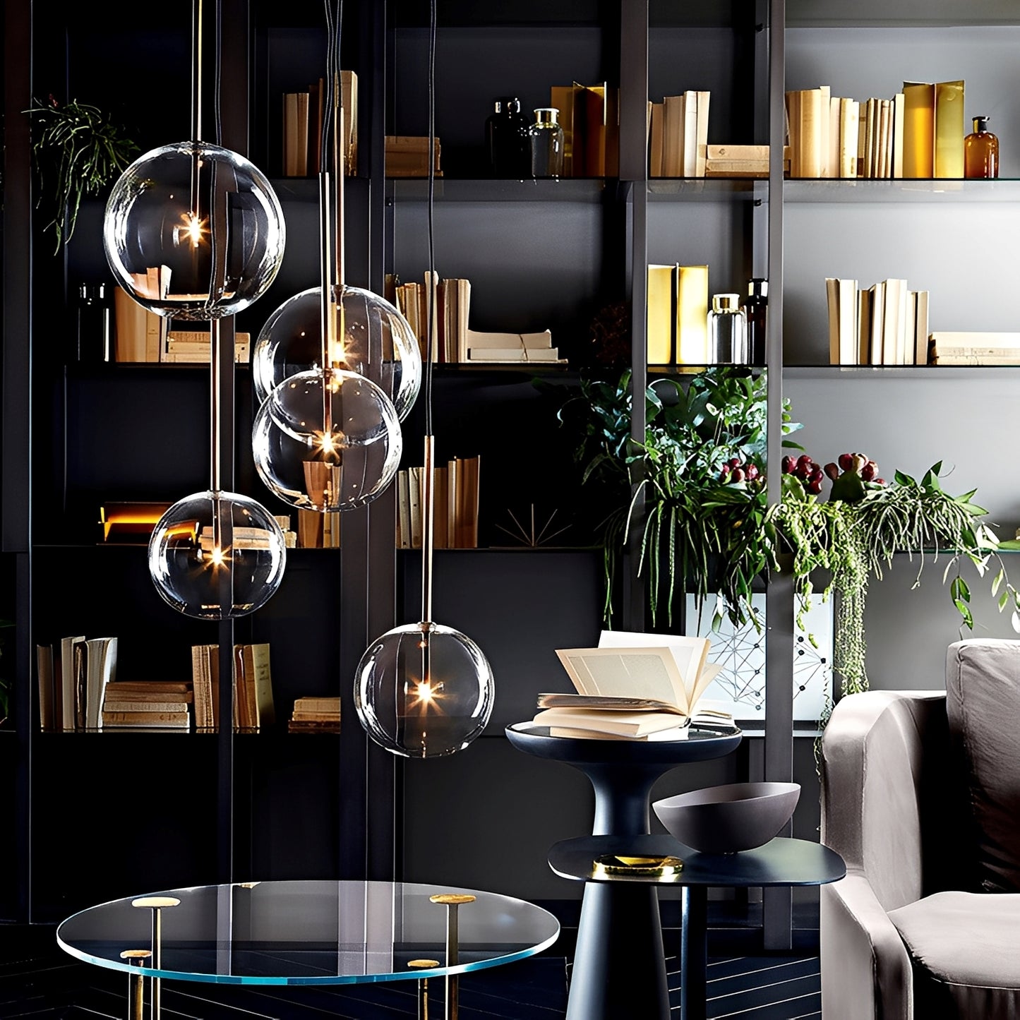 Lexie – Kreativer Glasball-Kronleuchter