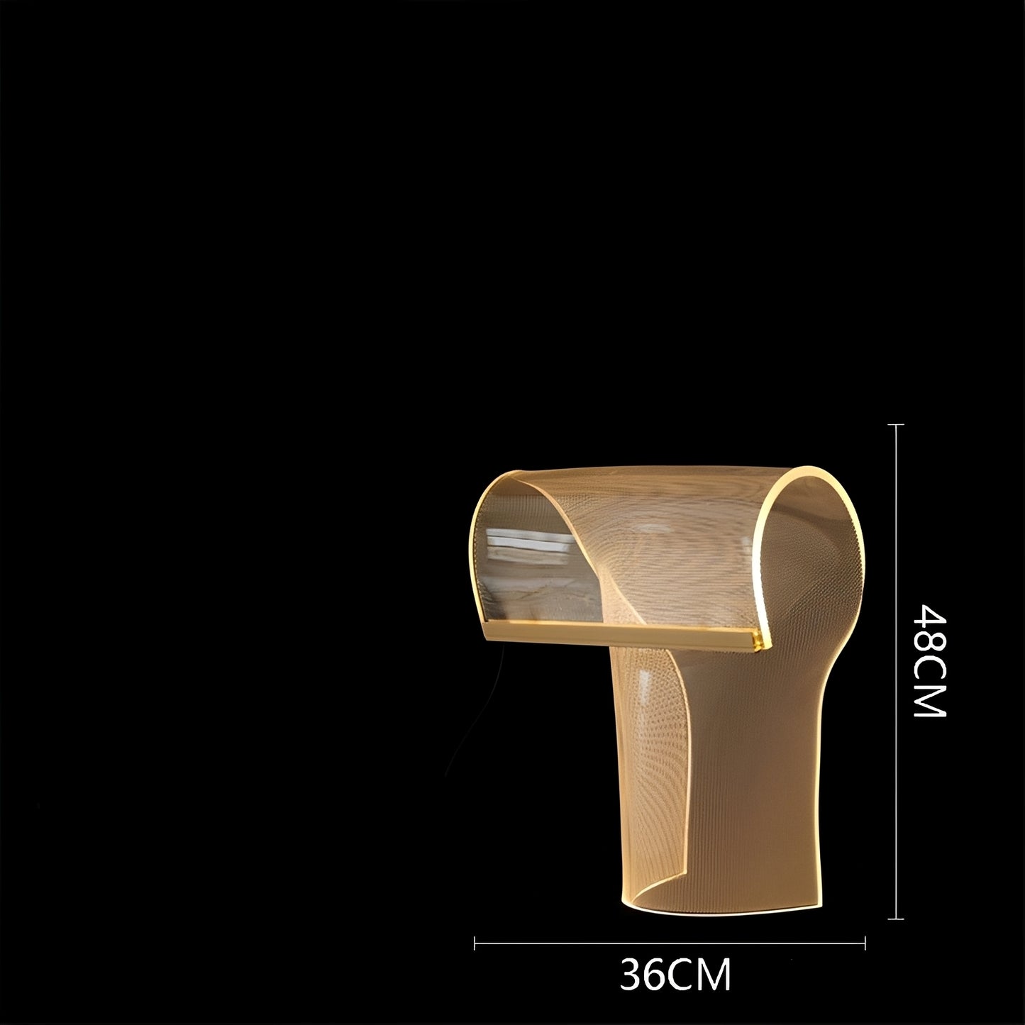 Elodie – Künstlerische Acryl Tischlampe