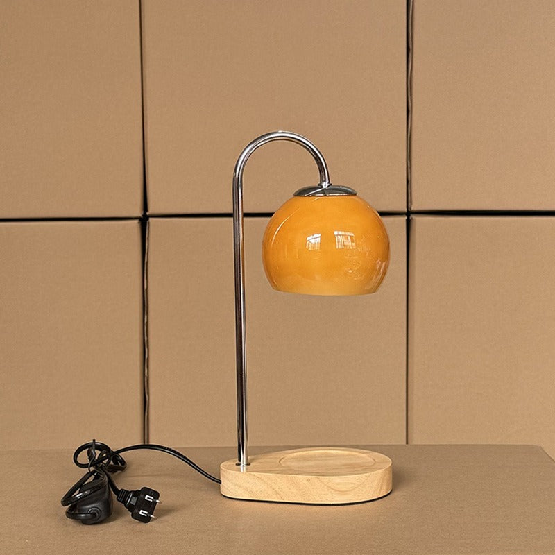 Miyu – Kreative Massivholz-Wachs-Schmelz Tischlampe