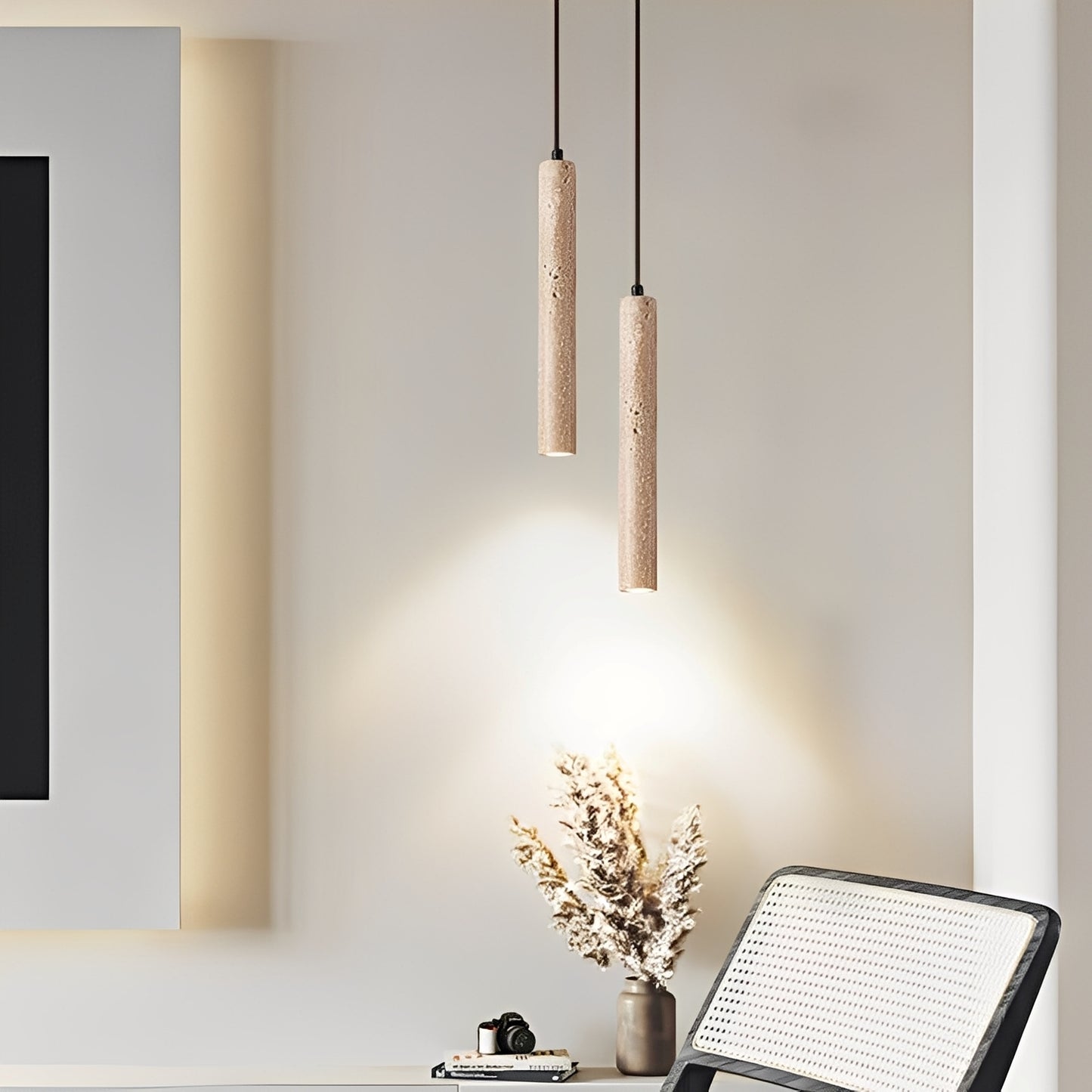 Nayra – Gelbe Stein-Wandleuchte