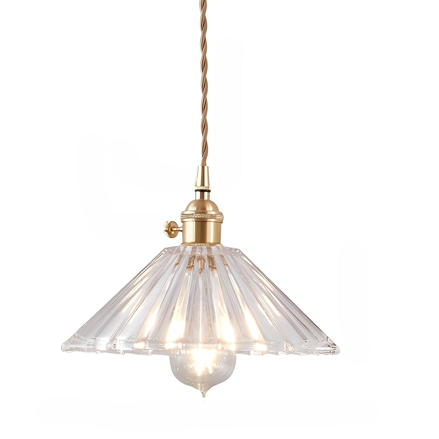 Noelle – Retro Glas-Hängeleuchte