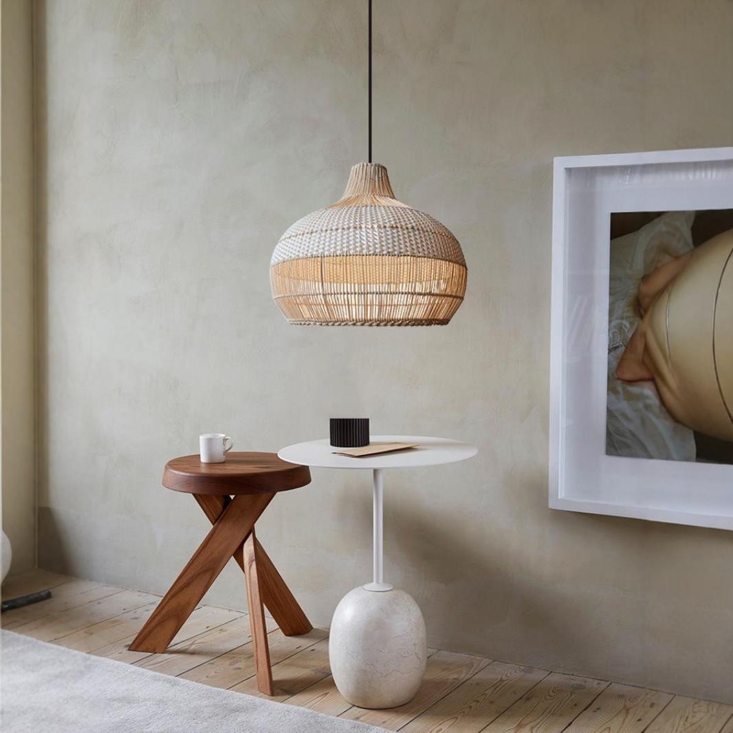 Ravina – Südostasien Rattan Deckenleuchte