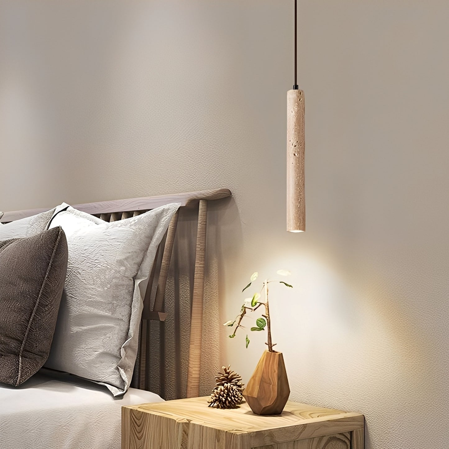 Nayra – Gelbe Stein-Wandleuchte