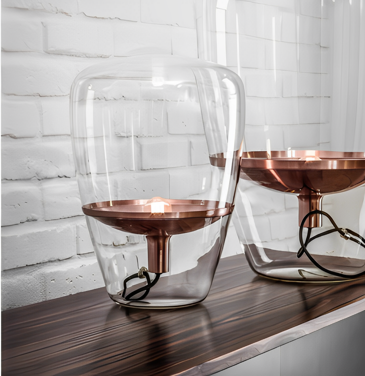 Elvira – Skandinavische Glas-Tischlampe