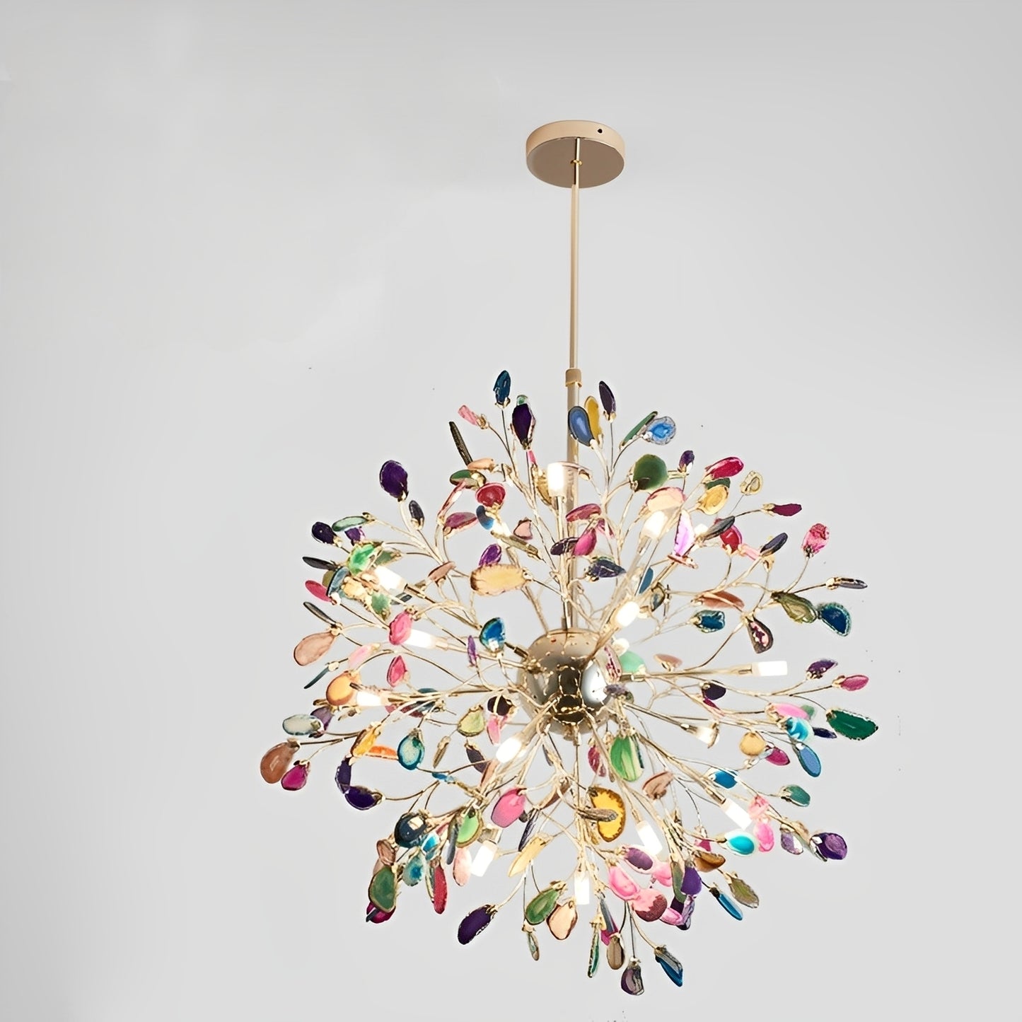 Ignis – Nordische Firefly-Pendelleuchte mit Achat-Glas