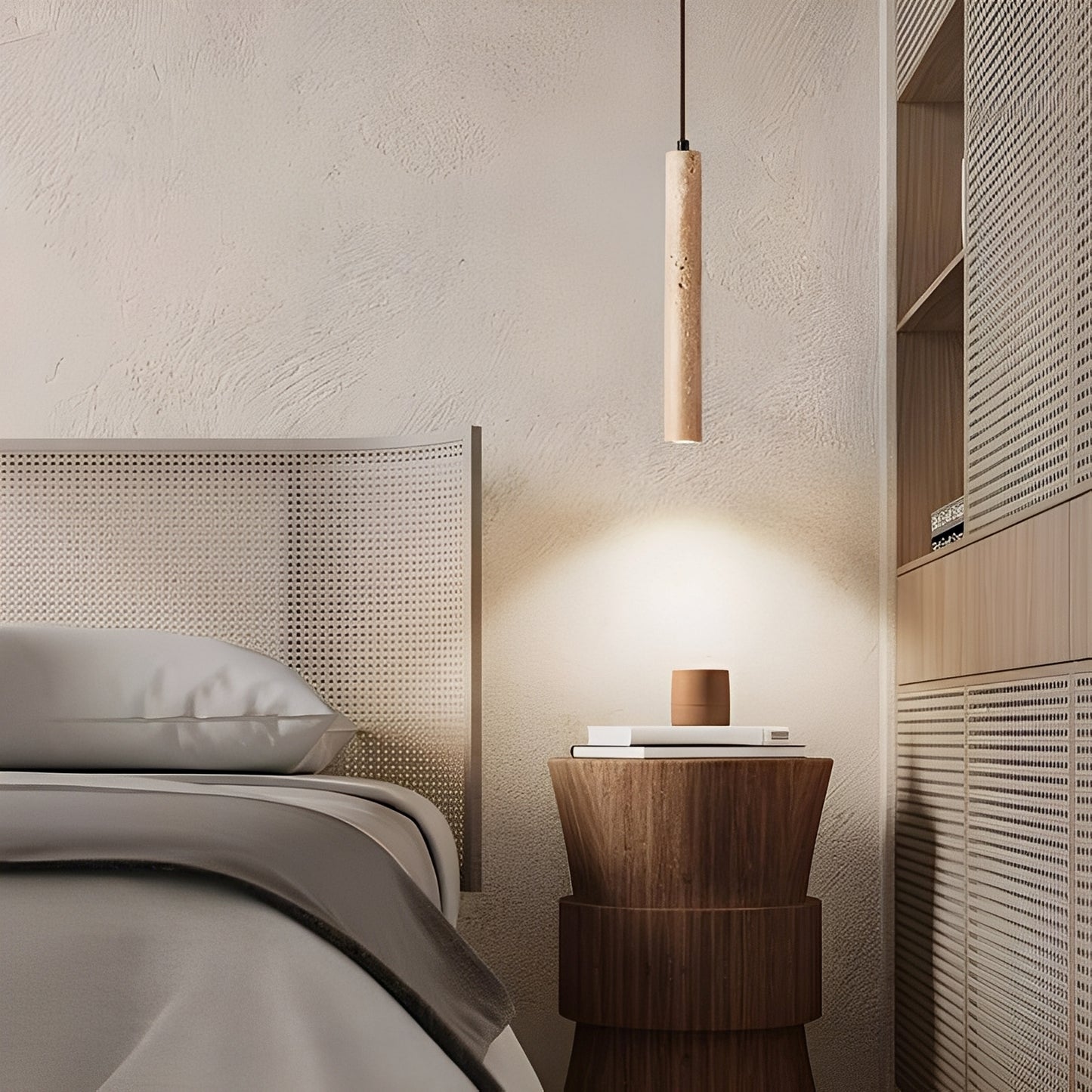 Nayra – Gelbe Stein-Wandleuchte