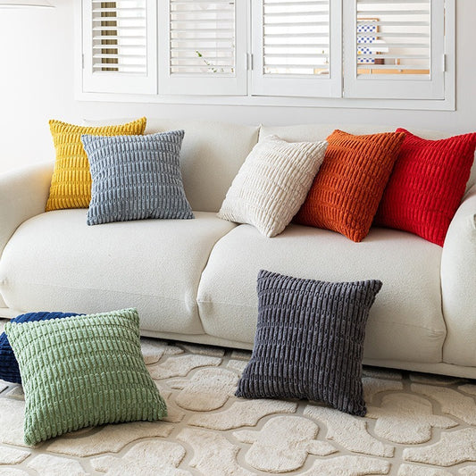 Whea – Kissen aus Cord mit Weizenähren-Struktur