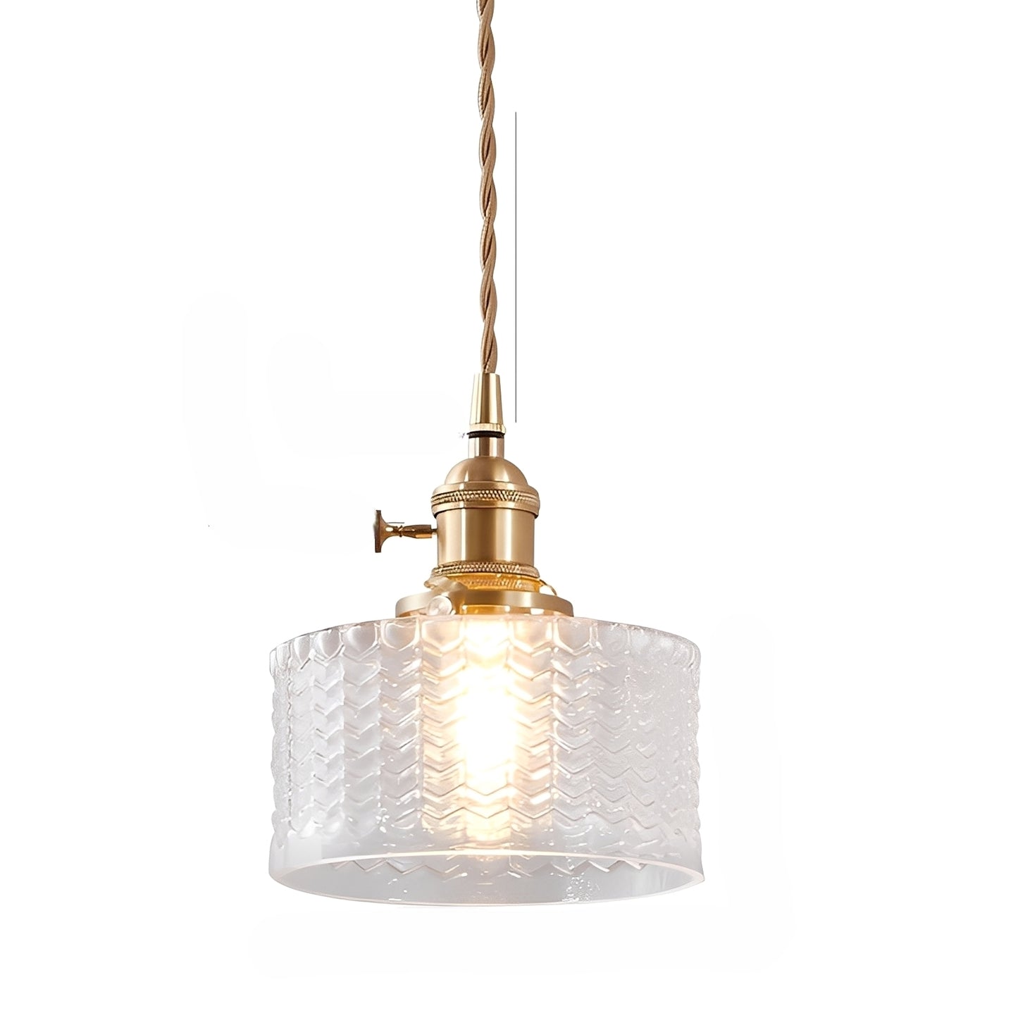 Noelle – Retro Glas-Hängeleuchte